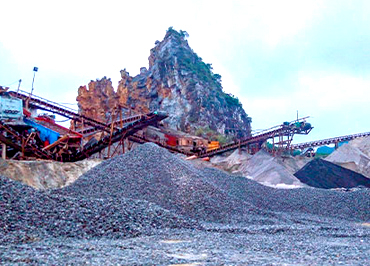 Shanxi Shangluo stone crushing production line