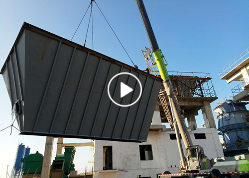 Uzbekistan cement production line construction site