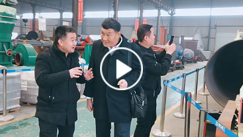 Shanxi customers go to the workshop to learn about dryer machine