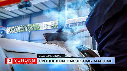 coal slime drying production line testing machine
