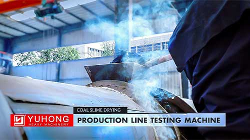 coal slime drying production line testing machine