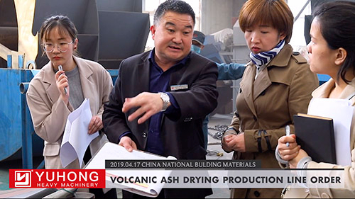 VOLCANIC ASH DRYING PRODUCTION LINE orDER