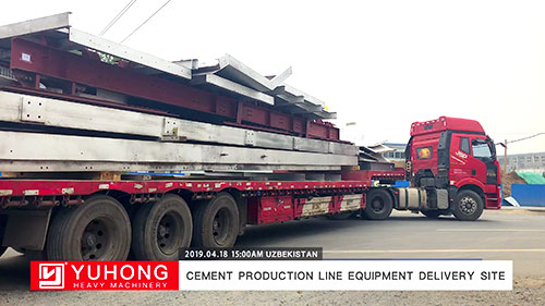 Uzbekistan cement production line equipment delivery site